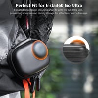 AMAZEAR Insta360 GO Ultra hordtáska fekete bőr utazótáska puha béléssel 2