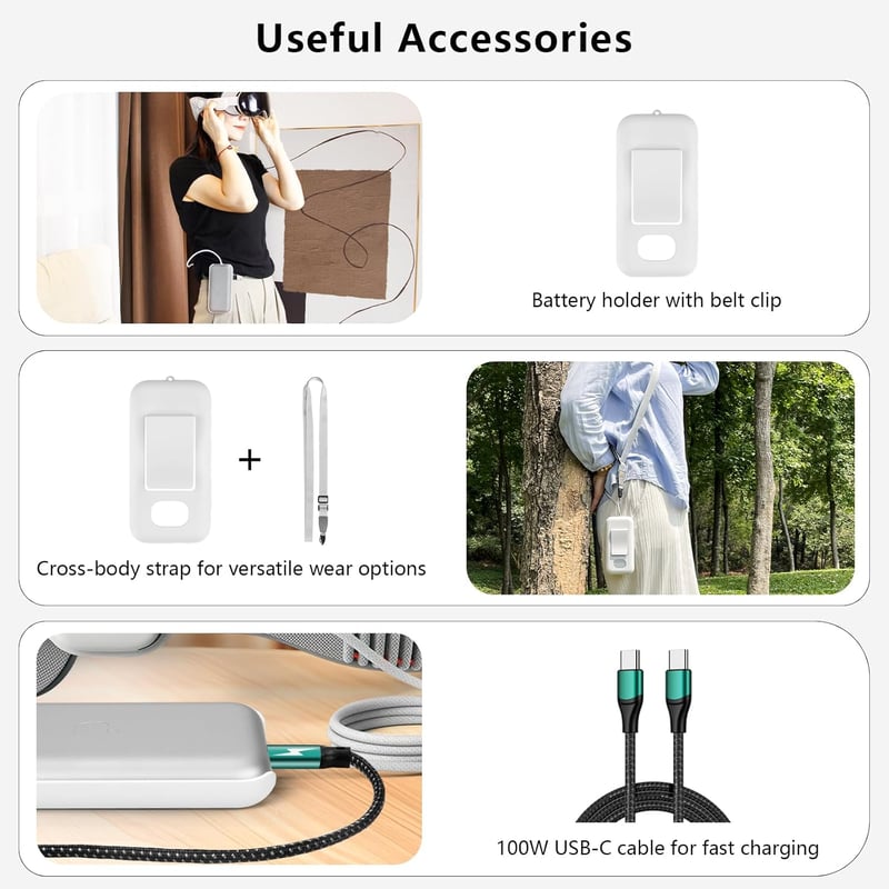 Amazear Kemény Utazótok Apple Vision Pro-hoz - Szürke, Kompakt Védőtáska Kiegészítőkkel, 30% Kisebb, 3 Rétegű Védelem, Állítható Elválasztó