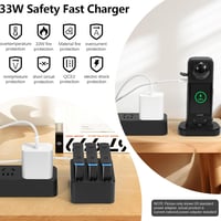 Amazear Kétrétegű Védőtok Szett Insta360 X5/X4 Kamerához - 33W Gyorstöltő, Kijelzővédő, Szélfogó, Nyakpánt, Tisztítókészlet és Vízálló Tok 5