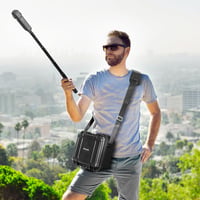 Amazear Kétrétegű Védőtok Szett Insta360 X5/X4 Kamerához - 33W Gyorstöltő, Kijelzővédő, Szélfogó, Nyakpánt, Tisztítókészlet és Vízálló Tok 7