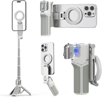 AMAZEAR mágneses 4 az 1-ben selfie bot és állvány Bluetooth távirányítóval - fehér 1