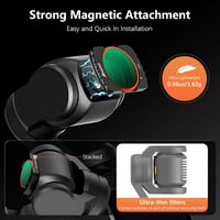 AMAZEAR Mágneses ND Szűrő Készlet DJI Osmo Pocket 3-hoz - 5 db (1/4 Black Mist/CPL/ND16/ND64/ND256) Vloggereknek, Utazáshoz 2