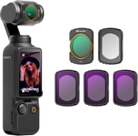 AMAZEAR Mágneses ND Szűrő Készlet DJI Osmo Pocket 3-hoz - 5 db (1/4 Black Mist/CPL/ND16/ND64/ND256) Vloggereknek, Utazáshoz 1
