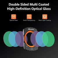 AMAZEAR Mágneses ND Szűrő Készlet DJI Osmo Pocket 3-hoz - 5 db (1/4 Black Mist/CPL/ND16/ND64/ND256) Vloggereknek, Utazáshoz 7