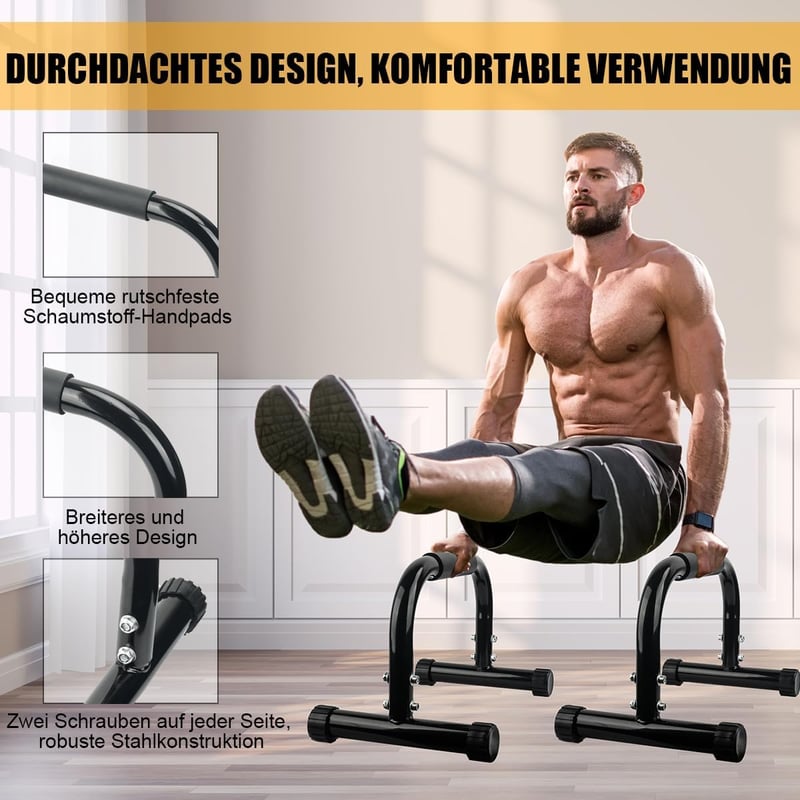 AmazeFan Parallettes Handstand Bar Dip Bar Calisthenics Edzéshez