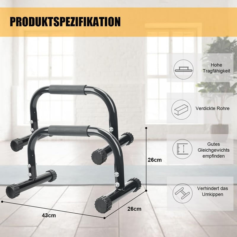 AmazeFan Parallettes Handstand Bar Dip Bar Calisthenics Edzéshez