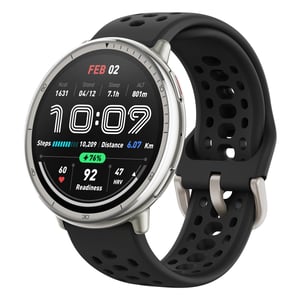 Amazfit Active 2 pametni sat 44 mm, GPS s navigacijom po karti, 160+ sportskih načina rada, baterija od 10 dana, monitor spavanja, vodootporan, kompatibilan s Androidom i iPhoneom, crni silikon