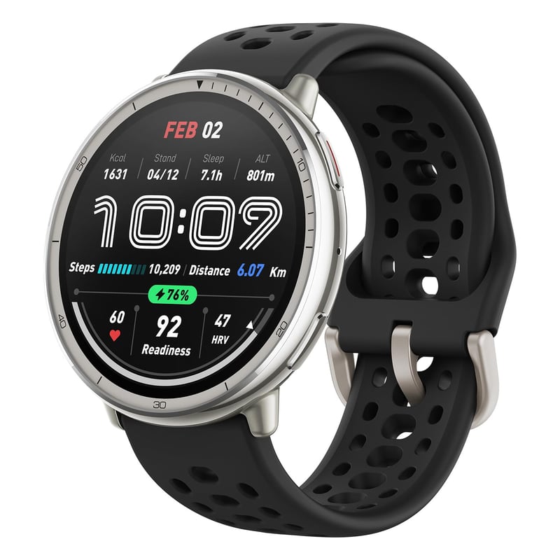 Inteligentné hodinky Amazfit Active 2 44 mm, GPS, hlasové ovládanie AI, 10-dňová výdrž batérie, 160+ športových režimov, vodotesnosť 5 ATM, kompatibilné s Androidom a iPhonom
