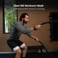 Inteligentné hodinky Amazfit Active 44 mm, GPS s navigáciou podľa máp, 160+ športových režimov, 10-dňová výdrž batérie, monitor spánku, vodotesné, kompatibilné s Android a iPhone, čierny silikón 4