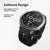 Inteligentné hodinky Amazfit Active 44 mm, GPS s navigáciou podľa máp, 160+ športových režimov, 10-dňová výdrž batérie, monitor spánku, vodotesné, kompatibilné s Android a iPhone, čierny silikón 2