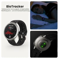 Inteligentné hodinky Amazfit Active 44 mm, GPS s navigáciou podľa máp, 160+ športových režimov, 10-dňová výdrž batérie, monitor spánku, vodotesné, kompatibilné s Android a iPhone, čierny silikón 6