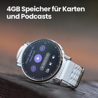 Inteligentné hodinky Amazfit Active 3 Premium 45 mm GPS, 1,32" AMOLED zafírový displej, 12-dňová výdrž batérie, 4 GB, NFC, offline mapy, viac ako 170 športových režimov, 5 ATM, snímač tepovej frekvencie, pre Android a iPhone 6