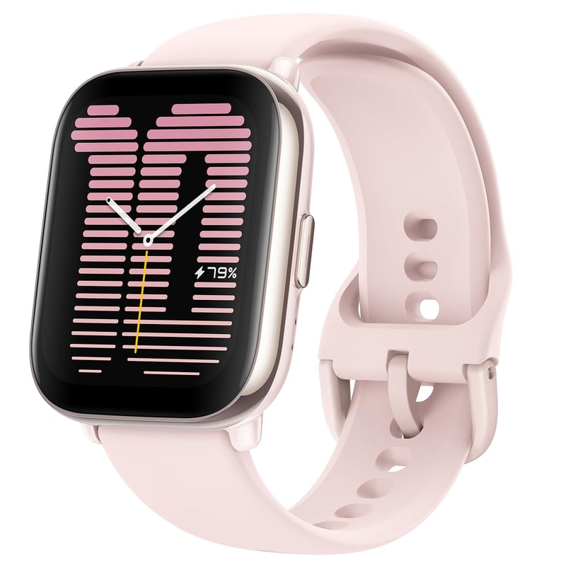 Inteligentné hodinky Amazfit Active 42 mm ružové – GPS, AMOLED displej, Bluetooth hovory, 14-dňová výdrž batérie, Zepp Coach, vstavaná Alexa
