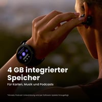 Inteligentné hodinky Amazfit Active Max 48 mm, 1,5-palcový AMOLED displej, 25-dňová výdrž batérie, offline mapy, NFC, GPS, 4 GB, 170+ športových režimov, 5 ATM, čierne 4