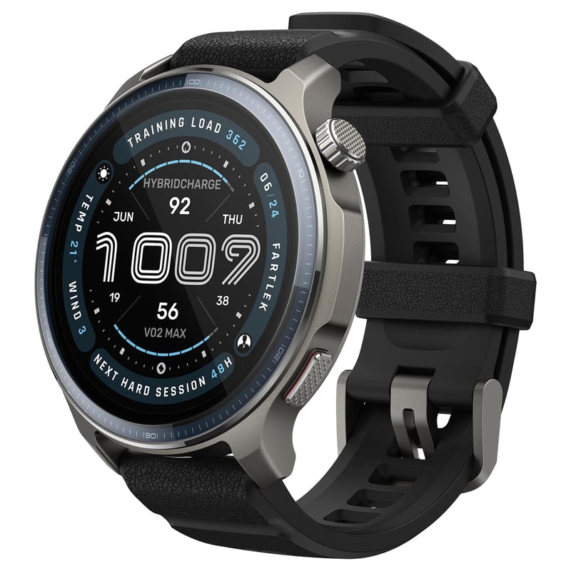Inteligentné hodinky Amazfit Balance 2 47 mm, 1,5" AMOLED zafírové sklo, offline mapy, dvojpásmové GPS, 21-dňová výdrž batérie, 180+ športových režimov, HYROX a golf, sledovanie tepu a spánku