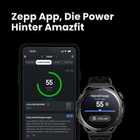 Ceas inteligent Amazfit Balance 3 GPS 48 mm AMOLED 1,5" Sticlă de safir NFC Baterie 21 zile Stocare 64 GB Oțel inoxidabil Android și iPhone 8