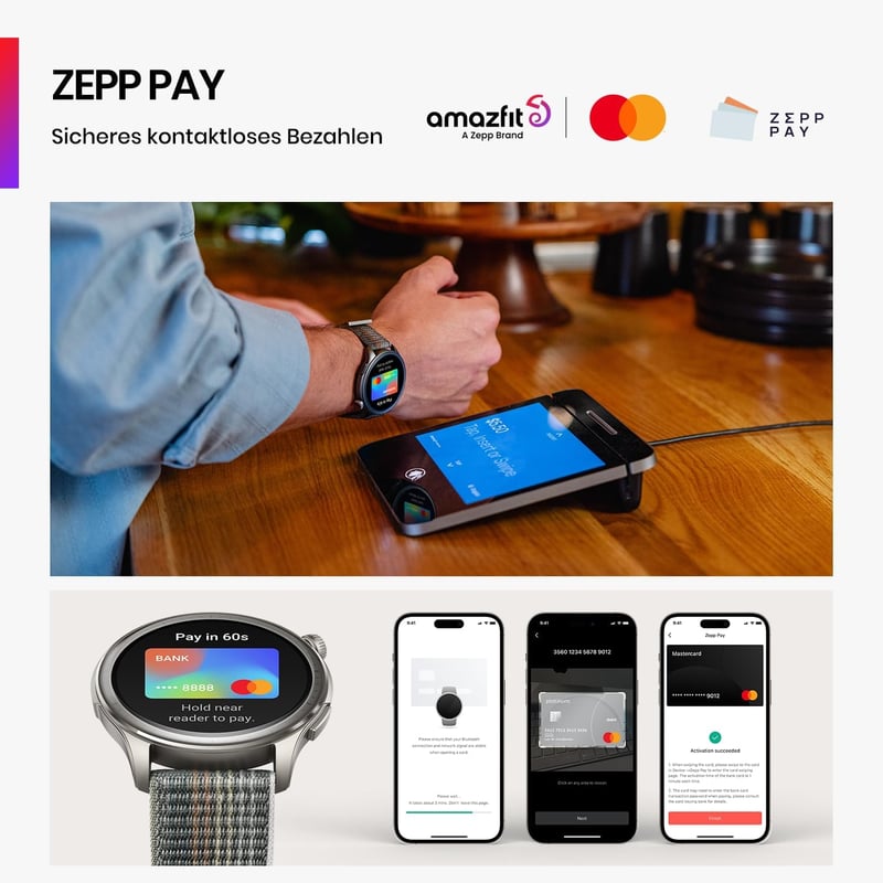 Amazfit Balance 46mm okosóra NFC fizetés, GPS, 150 sportmód, 14 nap akkumulátor - gray
