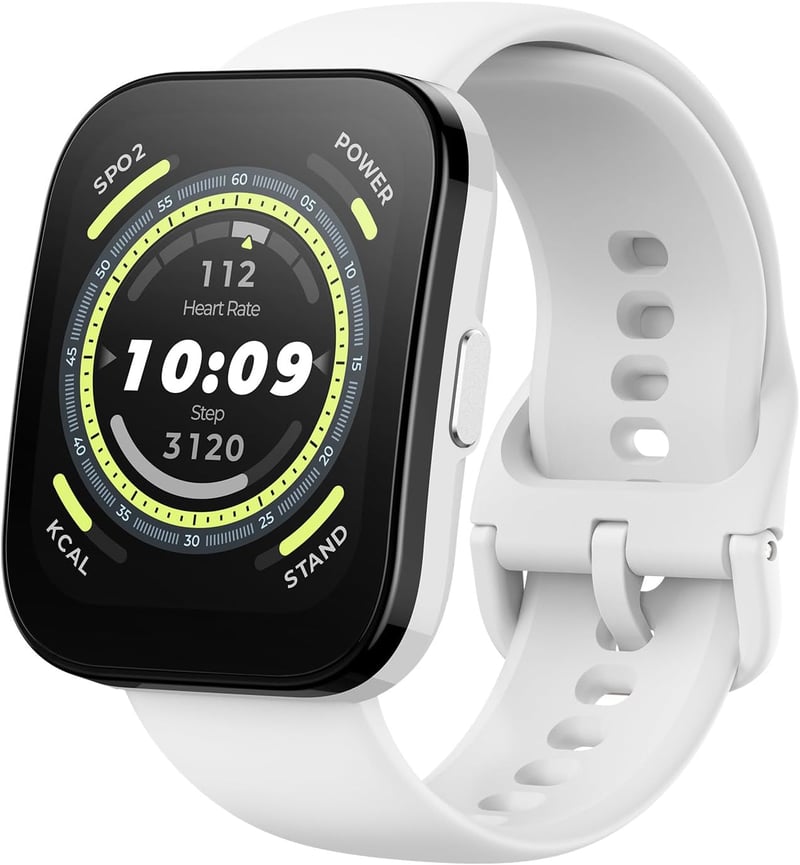Amazfit Bip 5 46mm Okosóra GPS, 120 Sportmód, Szívritmus és SpO2 Monitor, 10 Napos Akkumulátor - White, Bip 5