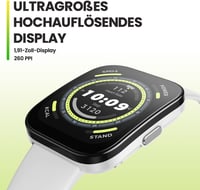 Amazfit Bip 5 46mm Okosóra GPS, 120 Sportmód, Szívritmus és SpO2 Monitor, 10 Napos Akkumulátor - White, Bip 5 2