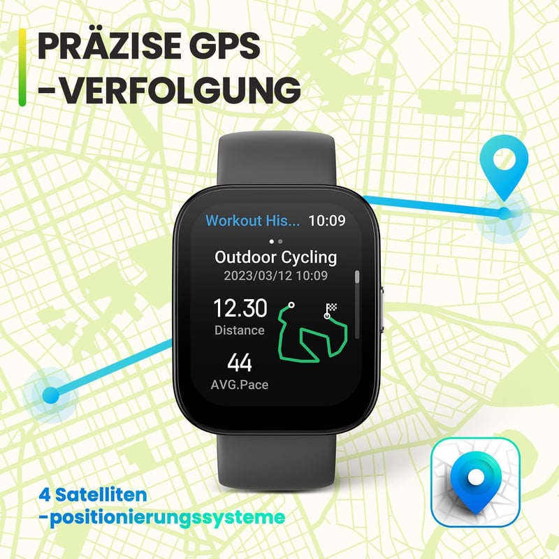 Amazfit Bip 5 46mm Okosóra GPS, 120 Sportmód, Szívritmus és SpO2 Monitor, 10 Napos Akkumulátor - White, Bip 5