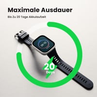 Inteligentné hodinky Amazfit Bip Max 50 mm, 2,07" AMOLED displej, GPS, 4 GB, offline mapy, 150+ športových režimov, 5ATM — bez nabíjacieho kábla (stav: pozri 2. obrázok) 5