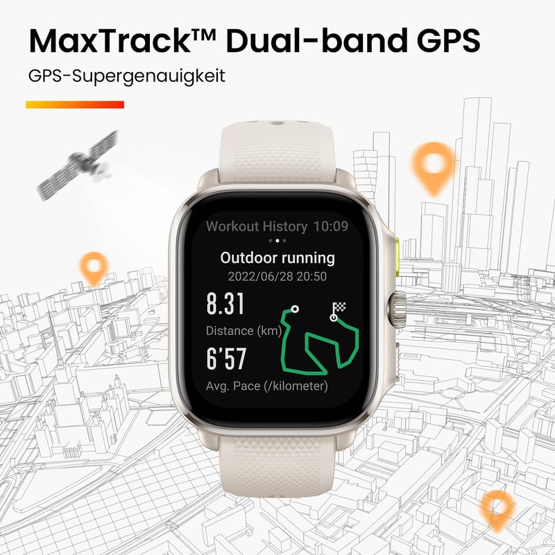 Amazfit Cheetah futóóra GPS navigációval, szívritmus monitorral és offline térképekkel - Cheetah Square