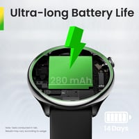 Amazfit GTR Mini 43mm Okosóra GPS Pulzusmérővel, 120+ Sportmód, 14 Napos Akkumulátor - black, GTR Mini 9