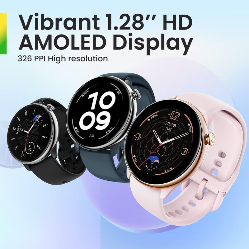 Amazfit GTR Mini 43mm Okosóra GPS Pulzusmérővel, 120+ Sportmód, 14 Napos Akkumulátor - black, GTR Mini