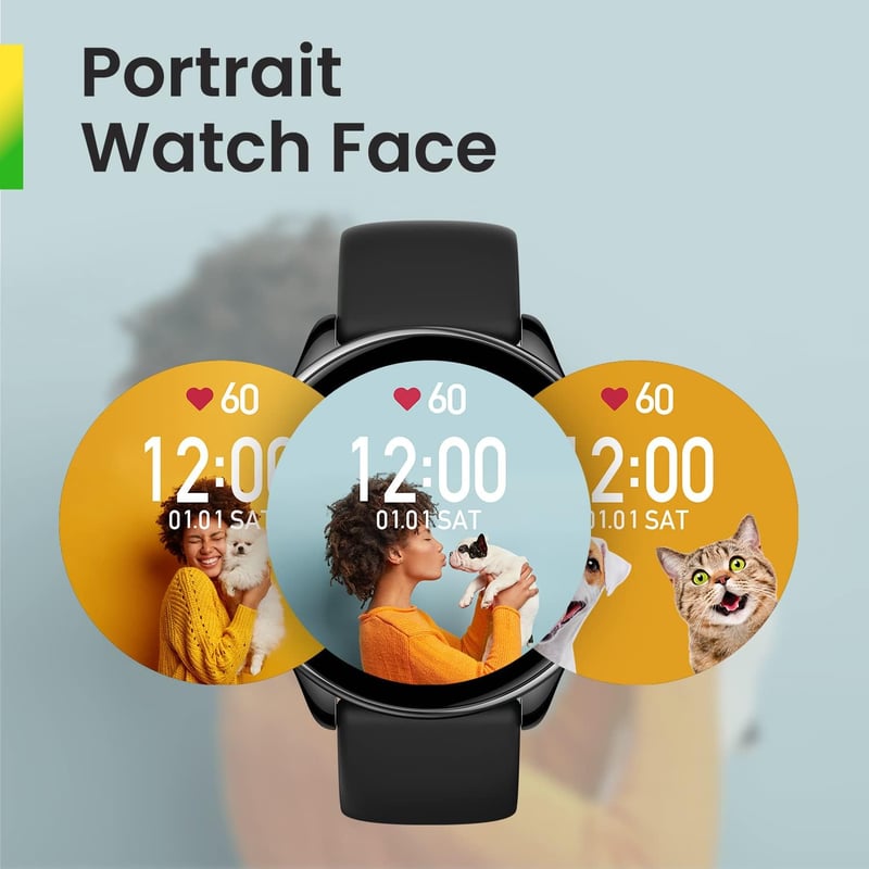 Amazfit GTR Mini 43mm Okosóra GPS Pulzusmérővel, 120+ Sportmód, 14 Napos Akkumulátor - black, GTR Mini