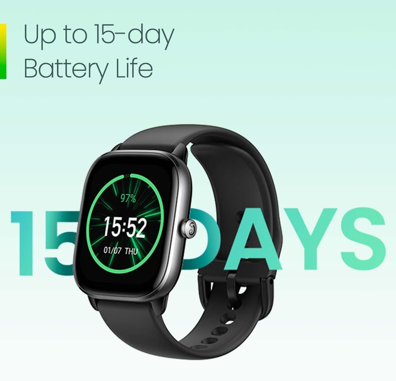 Amazfit GTS 4 Mini Okosóra Véroxigén és Pulzusmérés 120+ Sportmód 5ATM - Mint Blue, GTS 4 Mini