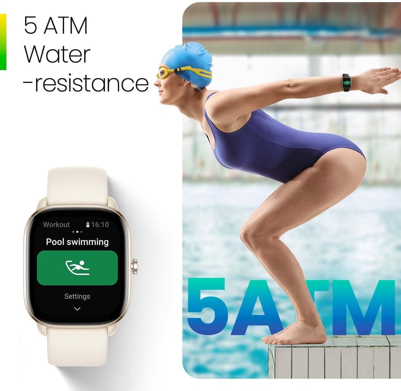 Amazfit GTS 4 Mini Okosóra Véroxigén és Pulzusmérés 120+ Sportmód 5ATM - Mint Blue, GTS 4 Mini