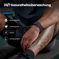 Amazfit Helio Strap okosóra fitnesz tracker, pulzusmérés, 10 napos akkumulátor, 50+ sportmód - fekete 2