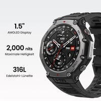 Inteligentné hodinky Amazfit T-Rex 3 Outdoor, 48 mm AMOLED displej, offline mapy a navigácia, dvojpásmové GPS, 27-dňová výdrž batérie, NFC platby, 170+ športových režimov 3