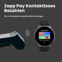 Ceas inteligent de exterior Amazfit T-Rex 3 Pro, 44 mm, ecran AMOLED cu safir, lanternă, ramă din titan, GPS dual-band, hărți offline, autonomie 17 zile, 10 ATM, 180+ moduri sport, negru 7