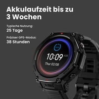 Amazfit T-Rex 3 Pro Outdoor Smartwatch 48mm Szafír AMOLED, Titán, Dual GPS, 25 nap akkumulátor - Regular, black gold 7