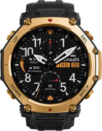 Amazfit T-Rex 3 Pro Outdoor Smartwatch 48mm Szafír AMOLED, Titán, Dual GPS, 25 nap akkumulátor - Regular, black gold 2