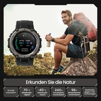 Inteligentné hodinky Amazfit T-Rex Pro 2024, čierne, 48 mm – GPS, vojenská certifikácia — chybné, čiastočne funkčné: Nabíjajú sa (stav: pozri 2. obrázok) 4