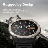 Amazfit T-Rex Ultra 2 GPS Okosóra Titán, 1,5" AMOLED Kijelző, 30 Napos Akkumulátor 2