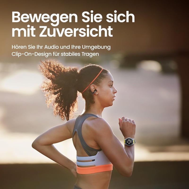 Amazfit Up Bluetooth fülhallgató, nyílt fülhallgató, IPX4 vízálló, sporthoz és futáshoz
