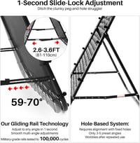 Amazing Tour Dupla Oldalas Rebounder Futball Edzőhálózat 100-180cm Állítható Gyerek Foci Cél 5