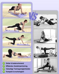 AMAZINGHOME Pilates Board Automatikus Visszapattanással - Összecsukható Tornaszőnyeg Térdfedéssel 6