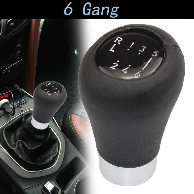 Amazleer 6 Sebességes Váltógomb – Fekete, Univerzális BMW-hez (1, 3, 5, 6 Sorozat, X1, X3, X5, E60–E84)