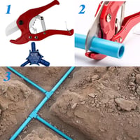 Amazleer Prémium Csővágó Készlet PVC és Többrétegű Kompozit Csövekhez 42 mm-ig, 16-20-26 mm Kalibrátorokkal, Fekete 5