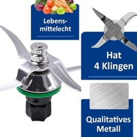 Amazleer Thermomix TM5/TM6 rozsdamentes acél cserepenge tisztítókefével - ezüst 3