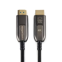 Vysokorýchlostný opletený optický HDMI kábel Amazon Basics, 10 m, čierny 2