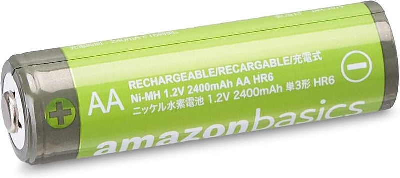 Amazon Basics 12 db 2400mAh AA NiMH Akkumulátor Újratölthető 400x - 12 pcs., AA