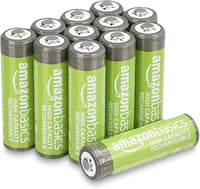 Amazon Basics 12 db 2400mAh AA NiMH Akkumulátor Újratölthető 400x - 12 pcs., AA 1