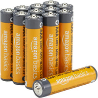 Amazon Basics AAA alkáli elem, 1,5 V, 10 éves eltarthatóság - 12 db 1