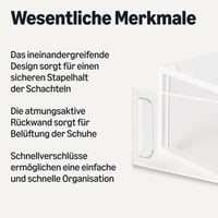 Amazon Basics sada 12 malých priehľadných stohovateľných skladacích boxov na topánky 2