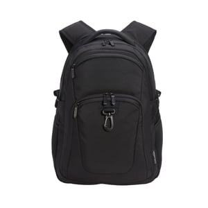 Amazon Basics vodootporni ruksak za prijenosno računalo od 15,6 inča s remenom za prsa i pričvršćivanjem za prtljagu za putovanja, školu i ured - crni